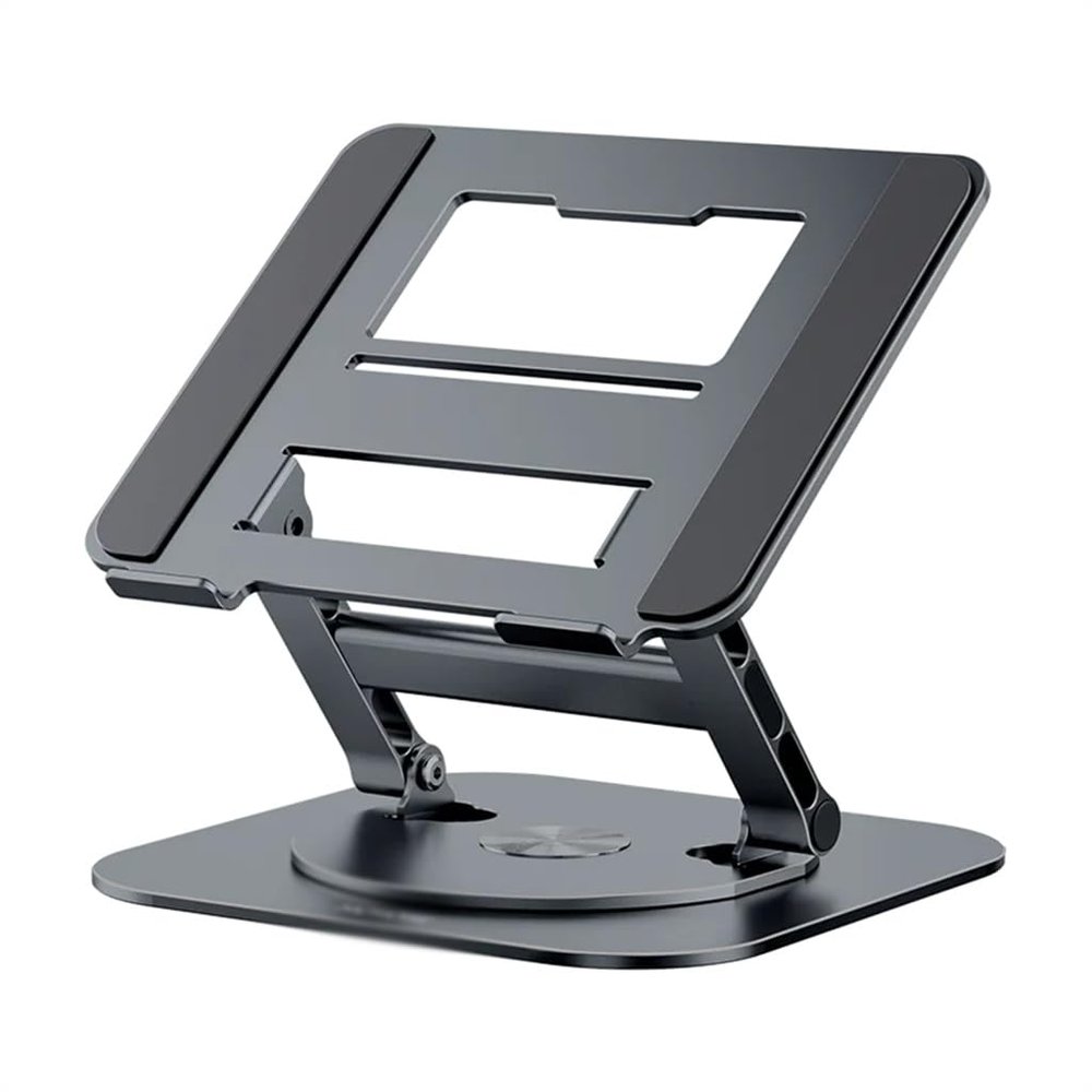 Laptop Stand 360 Rotatable Notebook Holder Liftable Desk Riser Stand Aluminum Alloy Stand Compatible(D) (D As Show)