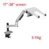 DL-8012LP 17" Laptop Desktop Stand Full Motion 17-38" Monitor Holder Mechanical Spring Arm Aluminum Support 3-11kg (Color : 30cm with Laptop 2) (30cm with Laptop 2) view 2