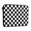13 Inch Portable Laptop Sleeves, Briefcase Carrying Cover, Tablet Briefcase Carrying Bag, Resistant Neoprene Travel Carrying Case, Black and White Checkered view 3