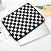 13 Inch Portable Laptop Sleeves, Briefcase Carrying Cover, Tablet Briefcase Carrying Bag, Resistant Neoprene Travel Carrying Case, Black and White Checkered view 4
