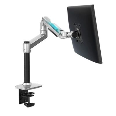 DL-8012II-600 LCD Screen Desktop Full Motion 17-32" Monitor Stand Mechanical Spring Arm Aluminum Monitor Support Loading 10kgs (Color : 300mm Silver) (450mm Silver)