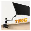 DL-8012II-600 LCD Screen Desktop Full Motion 17-32" Monitor Stand Mechanical Spring Arm Aluminum Monitor Support Loading 10kgs (Color : 300mm Silver) (450mm Silver) view 2