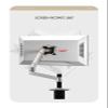 DL-8012II-600 LCD Screen Desktop Full Motion 17-32" Monitor Stand Mechanical Spring Arm Aluminum Monitor Support Loading 10kgs (Color : 300mm Silver) (450mm Silver) view 4