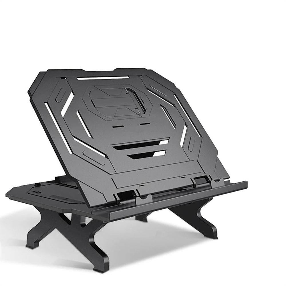 Adjustable Height Plastic Foldable Desktop Support Holder Tablet 17 Inch Adjustable Laptop Stand (D As Show)