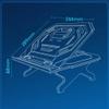 Adjustable Height Plastic Foldable Desktop Support Holder Tablet 17 Inch Adjustable Laptop Stand (D As Show) view 2