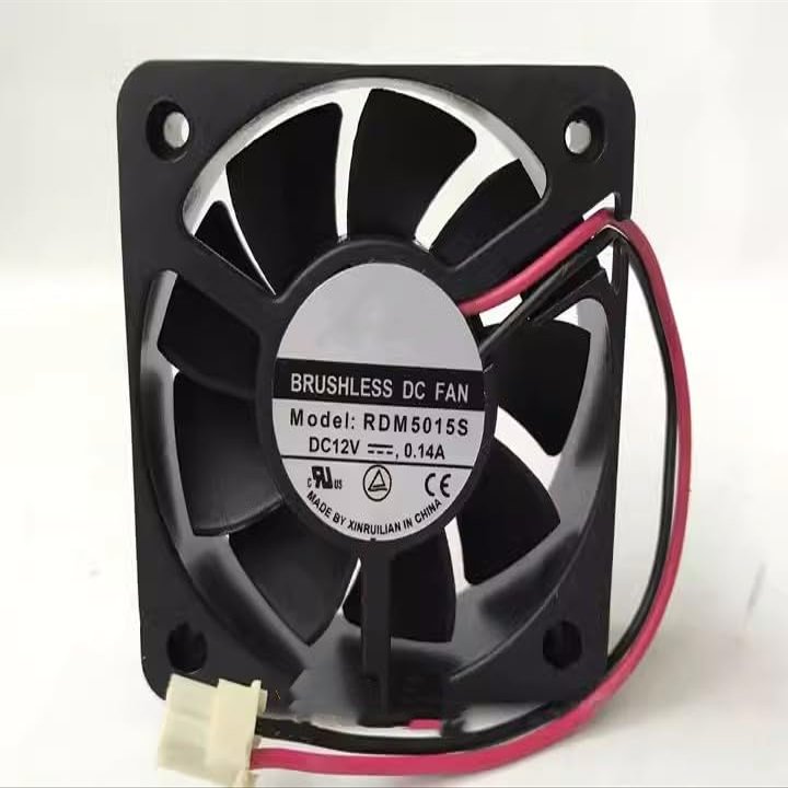 CAXFRTE for RDM5015S 12V 0.14A 50 * 50 * 15MM 5CM DVD Player Cooling Fan, black