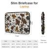 15 Inch Laptop Sleeves Brown Skin Milk Cow Print, Travel Carrying Laptop Case, Durable Briefcase, Resistant Neoprene Laptop Sleeve Bag for Women Men view 2