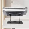 Aluminum Alloy Notebook Stand Desktop Rotating Lifting Cooling Bracket Flat fe Enlarged Computer Reading Shelf(OneColor) (D As Show) view 4