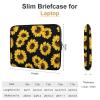 12 Inch Laptop Sleeves Yellow Sunflowers, Resistant Neoprene Notebook Computer Case, Slim Protective Notebook Computer Sleeve for Women Men view 2