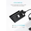 5Gbps High Speed Mini 4 Port USB3.0 HUB Splitter for Desktop Laptop with Stand Holder for Phone Tablet PC view 3