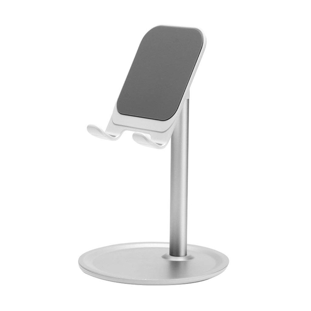 Adjustable Tablet Mobile Phone Desktop Phone Stand for Tablet Desk Holder for Mobile Phone Holder(White-Fruit peach5) (White Fruit peach5)