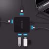 Super Speed 4 Port USB HUB 3.0 Portable OTG HUB USB Splitter with Micro B Power Port for Laptop PC Tablet view 2