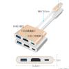 Type naar Compatibel Opladen Adapter hub Laptop Network (D 1) view 2