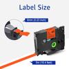 10 Pack Esaytool Replacement for TZe-B11 TZeB11 TZB11 6mm 0.23inch Black on Orange Fluorescent Laminated Compatible with P-Touch PT-D210 D220 H110 P710BT D450 D600 Label Marker view 2