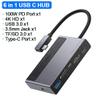 USB Type C HUB to 4K TF SD Card Reader Retractable Clip USB C 3.0 Adapter Dock Station Splitter view 2