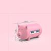 USB Hub 4 in 1 Cute Pet-Shape HUB for MAC Notebook Aluminum Alloy Silicone 100cm Detached Data Cable (Color : Blue) (Pink) view 2