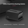 USB3.0 Hard Drive Docking Station 2.5/3.5'' SATA HDD/SSD High Speed Aluminum Alloy HDD Enclosure Card Reader view 4