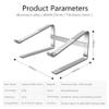 Aluminum Laptop Stand Notebook Riser Holder for Computer Tablet Support view 2