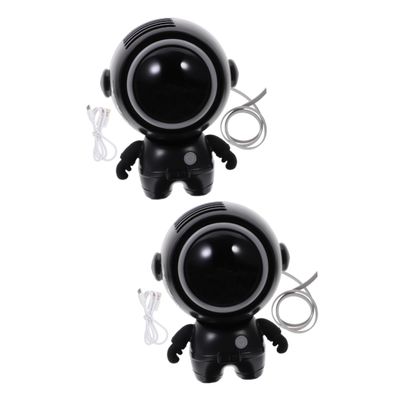 VSULZVNU 2pcs Astronauts Fan Usb Fans Hand-held Fan Mini Desk Fans Usb Charging Fan Personal Cooling Fan Cooling Neck Fan for Outdoor Mini Table Neck Fans Small Hanging Multifunction Child