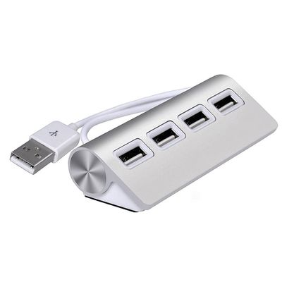 HUB USB 4 Port USB 2.0 Port PC Tablet Portable OTG Aluminium USB Splitter C?ble Accessoires