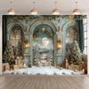 10x8ft Children Christmas Backdrop Winter Christmas Holiday Adult Family Photography Party Baby Portrait Photo Background Banner view 1
