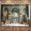 10x8ft Children Christmas Backdrop Winter Christmas Holiday Adult Family Photography Party Baby Portrait Photo Background Banner view 2