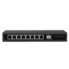 Steloproad Commercial 2.5G Ethernet Switch 2.5Gbps 100M/1G/2.5G, 10G SFP+ Fiber Ports 2.5G High-Speed Transmission Network Switch Non-Blocking (LNK-2.5G-108) view 1