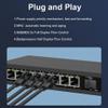 Steloproad Commercial 2.5G Ethernet Switch 2.5Gbps 100M/1G/2.5G, 10G SFP+ Fiber Ports 2.5G High-Speed Transmission Network Switch Non-Blocking (LNK-2.5G-108) view 4