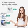 4.3Inch LCD Digital Microscope, Electron Diamond Girdle Viewer, 50-1000X Magnification, with LED Fill Light, Accurate Identification, Biological Microscope Kit, for Diamond Inscription Viewer view 3