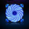 120mm 15 LED Ultra Silent Computer PC Case Cooling Fan 15 LEDs 12V with Rubber Quiet Connector 4Pin Fans Cooler(A) view 2