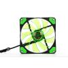 120mm 15 LED Ultra Silent Computer PC Case Cooling Fan 15 LEDs 12V with Rubber Quiet Connector 4Pin Fans Cooler(A) view 4