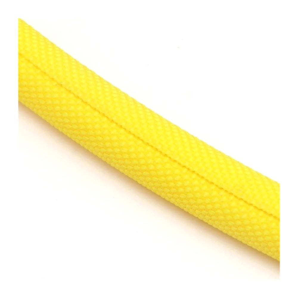 1/2/5m Self Closing PET Expandable Braided Sleeve Insulated Wrap Self Close Sleeved Cable Protecter Self-Closed Cable Organiser(Yellow,19MM_2 Meters)