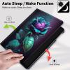for All-New Amazon Kindle Fire HD 10 Tablet Case (13th Generation, 2023 Release) 10.1",with Auto Wake/Sleep PU Leather Multi-Angle Stand Smart Cases for Fire Tablet 10 2023,Blue Rose Flower -20 view 3