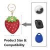 VBANU 4 Pack, Cute Leather Keychain Case for Apple AirTag, Tile Mate, Galaxy SmartTag, eufy SmartTrack Link and Key Fob, Anti-Scratch view 2