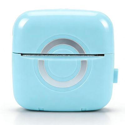 Zunate Mini Pocket Bluetooth Thermal Printer Inkless Portable Printer with App Compatibility for Android Receipt Photo Memo Travel Printing Blue