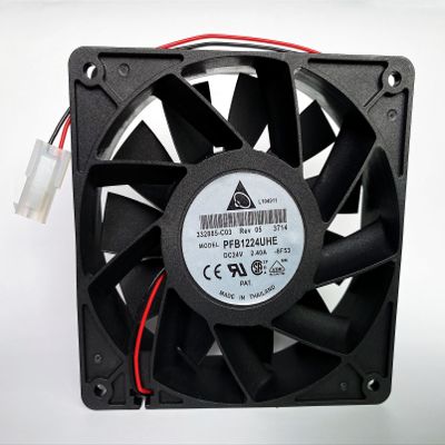 PFB1224UHE DC Fan PFB1224UHE-8F53 DC24V 2.40A 12CM 120mm L120mm W38mm H 2-Wire Inverter Cooling Fan