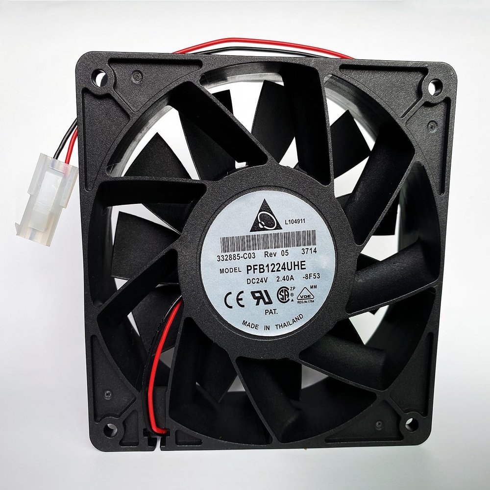 PFB1224UHE DC Fan PFB1224UHE-8F53 DC24V 2.40A 12CM 120mm L120mm W38mm H 2-Wire Inverter Cooling Fan