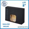 8" Single Sealed Solo Baric Shallow Mount Sub Box Slim Speaker Box Subwoofer Enclosure view 2
