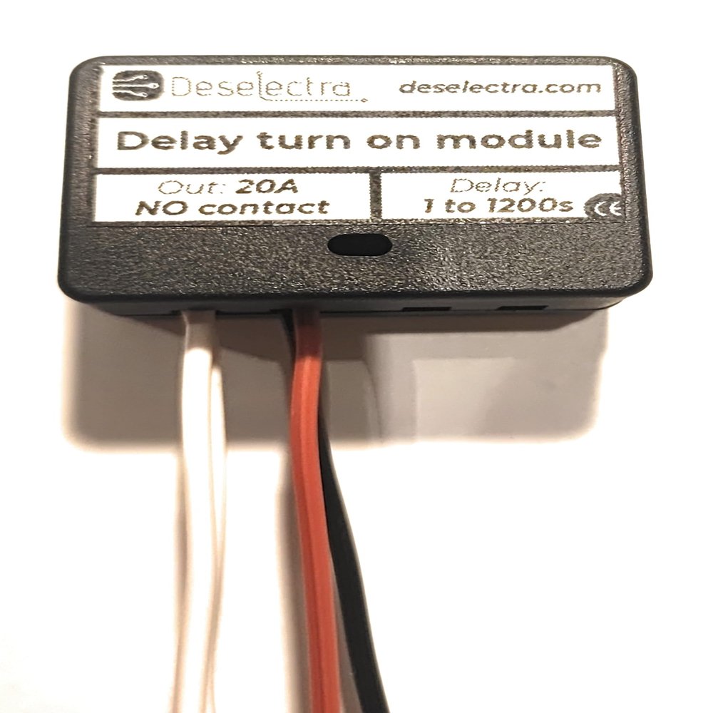 Mini Timer Switch Delay Relay, 1 to 20min, 12V/12A, for Car Daylights