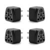 4 Pack US Travel Plug Adapter, EU,AU,UK,CN,to USA(Type B),Grounded 3 Prong for USA Wall Plug,Wall Outlet Power Charger Converter view 1