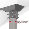 Starlink Gen 3 Pipe Adapter,Starlink Pole Mount,Starlink Mounting Kit,Starlink V3 Mount Plate Roof Mount for Starlink Standard Dish,Starlink Internet Satellite Kit Accessories,Easy to Install view 4