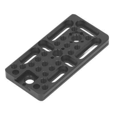 Camera Cheese Mounting Plate, Quick Release Switching Plate Camera Easy Plate Multipurpose Camera Cheese Plate with 1/4 3/8 Thread Hole Cold Shoe Mount for Locating Hole