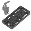Camera Cheese Mounting Plate, Quick Release Switching Plate Camera Easy Plate Multipurpose Camera Cheese Plate with 1/4 3/8 Thread Hole Cold Shoe Mount for Locating Hole view 3