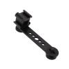 Triple Cold Shoe Mount Plate, Aluminium Alloy Microphone Stand Mount Adapter for Tripod Monopod Stabilizer,for Photography, Vlogs, Interviews (Black) view 3