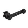 Triple Cold Shoe Mount Plate, Aluminium Alloy Microphone Stand Mount Adapter for Tripod Monopod Stabilizer,for Photography, Vlogs, Interviews (Black) view 4