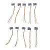 DirectNine Basics 10 Pcs 616E 4P4C RJ11 Female Telephone Connector Adapter 4 Wires 8cm, WYC_DJFF_10114 view 2