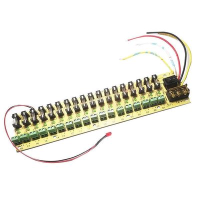 5V 12V 24V DC Power Distribution 18 ch PCB Board Terminal Block for Switching Power Supply Electricity Current Wiring LED Switch