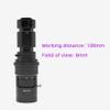 Microscope Accessories Kit Adjustable Magnification 100X 180X 200X 300X 600X Zoom C Mount Lens for HDMI-Compatible VGA USB Industry Video Microscope Camera Microscope Slides(30X-500X) view 2