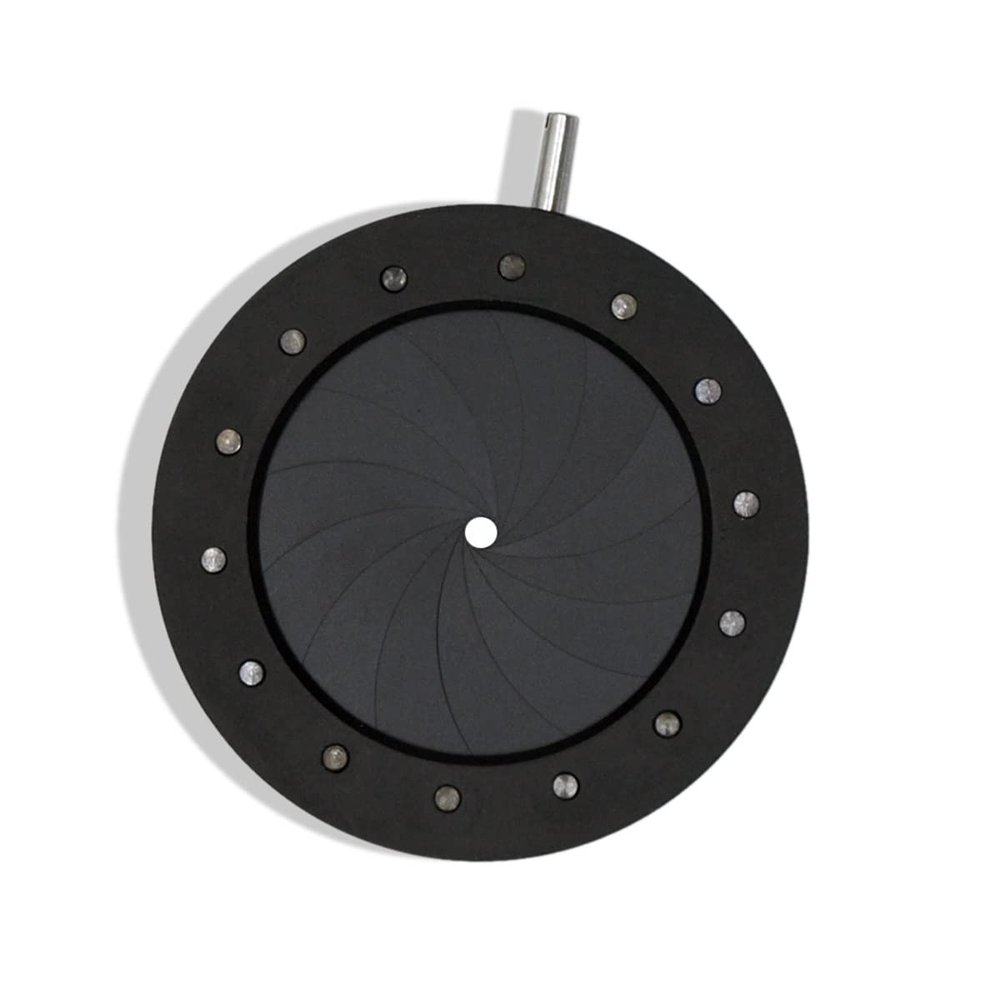 Microscope Accessories Kit 1.5-25mm Amplifying Diameter Metal Zoom Optical Iris Diaphragm Aperture Condenser for Digital Camera Microscope Adapter Microscope Camera Parts Microscope Slides