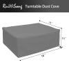 Turntable Dust Cover,Record Player Turntable Cover,Suitable for Most Models of Record Player Turntables(Gray) view 2